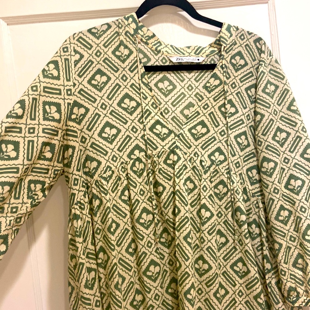 Green large dress